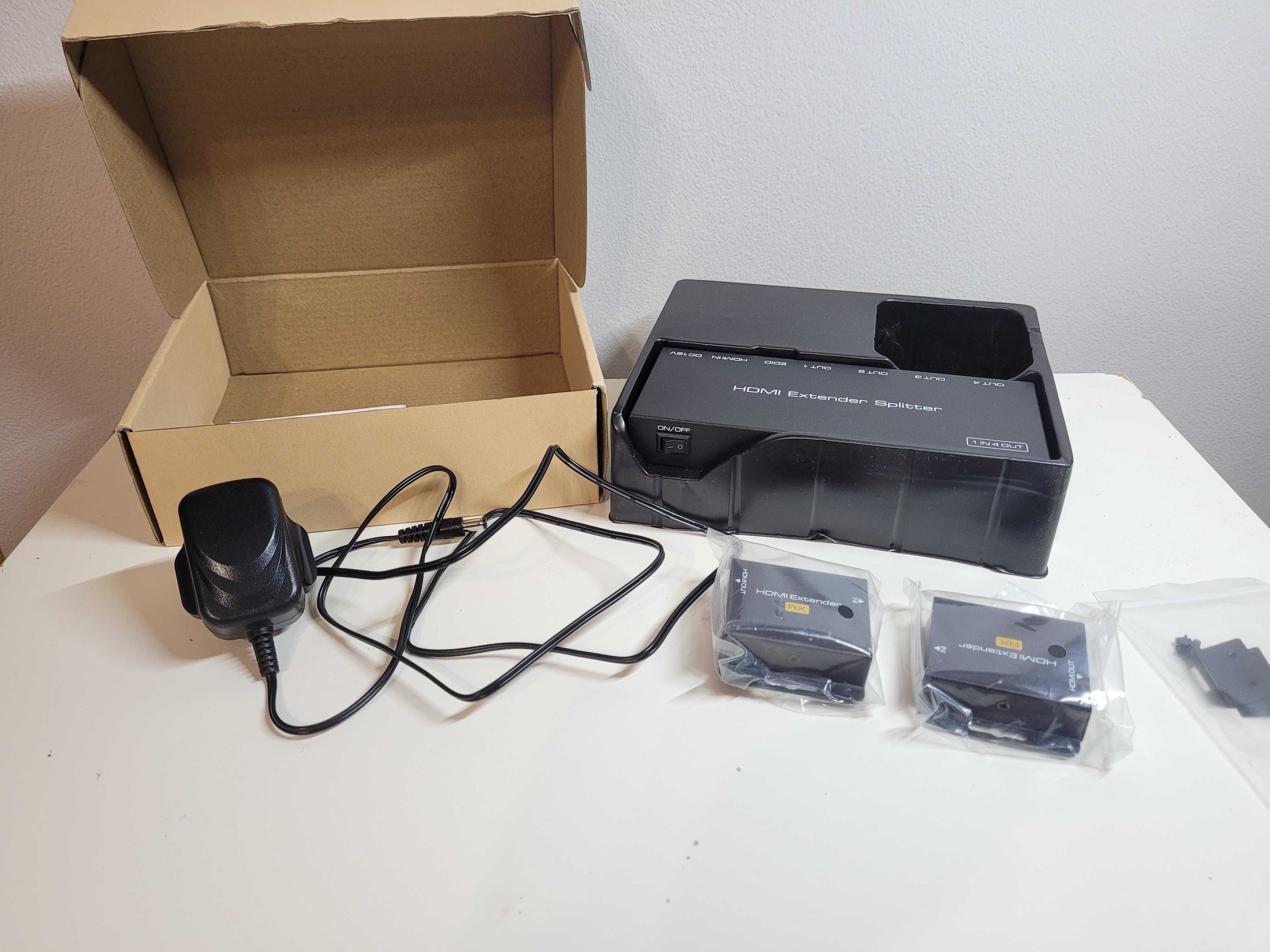 Rozdzielacz HDMI VEDINDUST 1 wejście 2 wyjścia  Ethernet HDMI