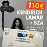 Kendrick Lamar SZA BANCADA NASCENTE INFERIOR S24 (Esgotados PVP 140€)