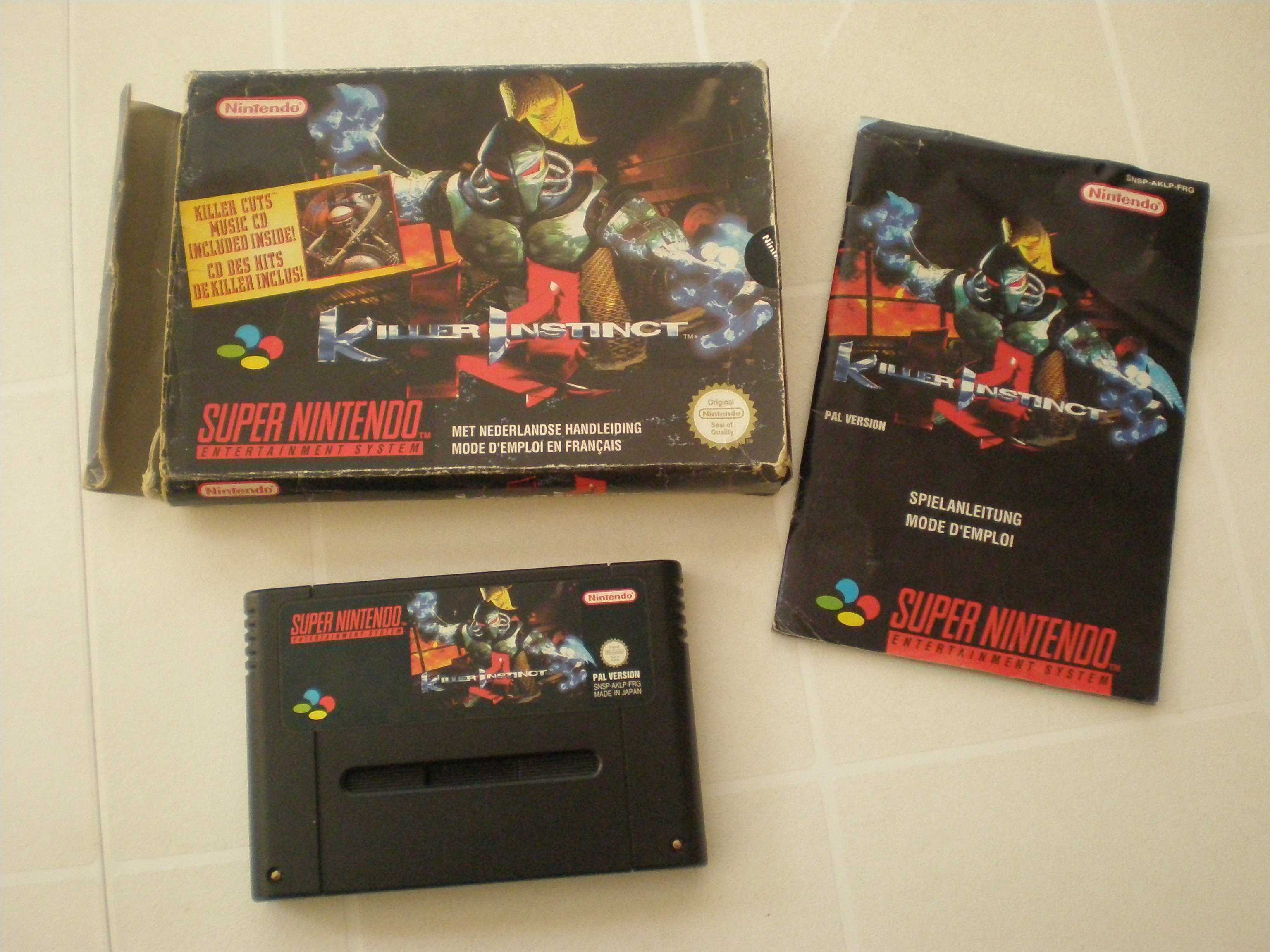 Super Nintendo jogos com caixa - Killer Instinct Nigel Mansells Racing