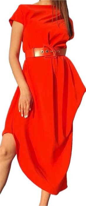 Sprzedam elegancką sukienkę maxi z paskiem