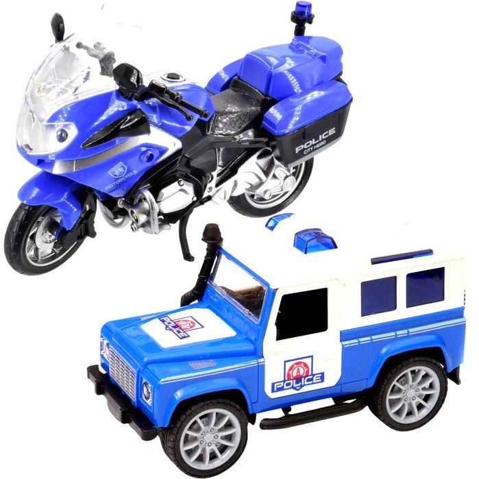 jeep motor policja policja światło dźwięki