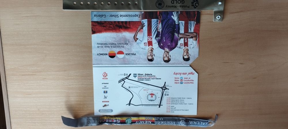 Bilet na mecz Polska -Niemcy z autografem