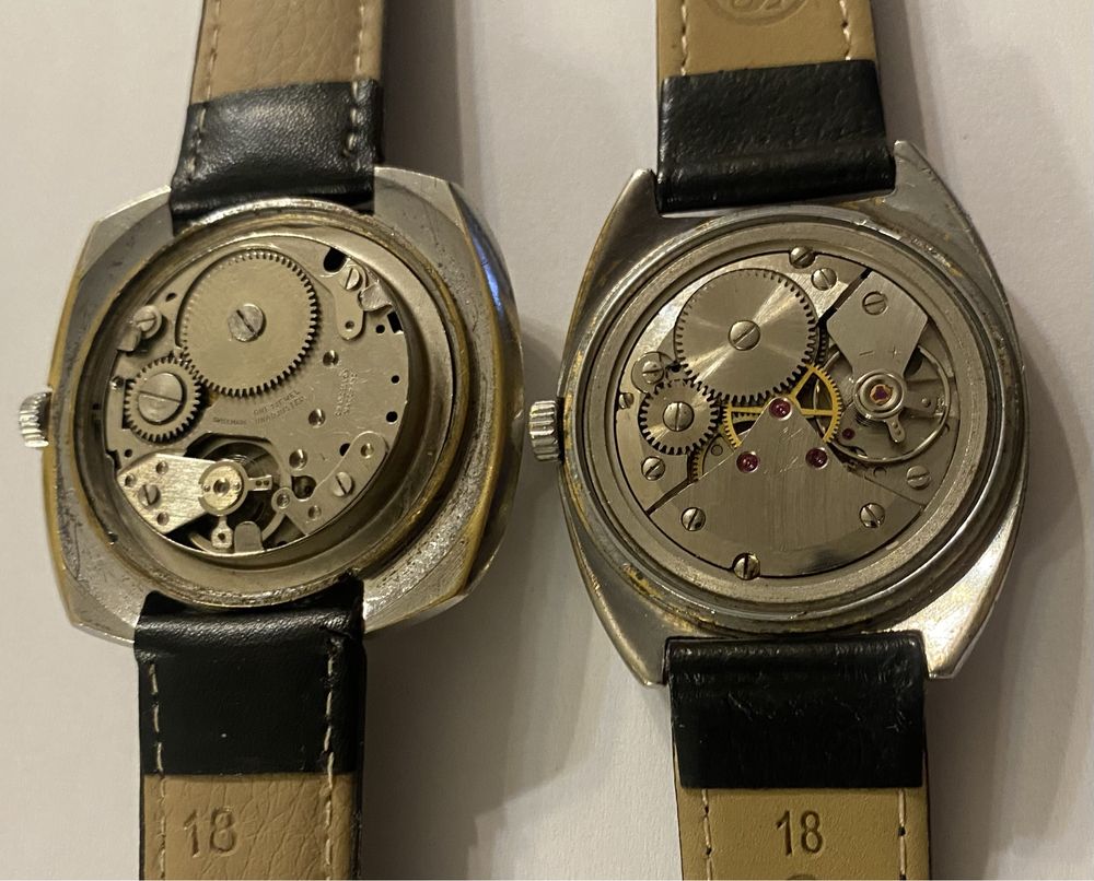 2 relógios mecânicos antigos