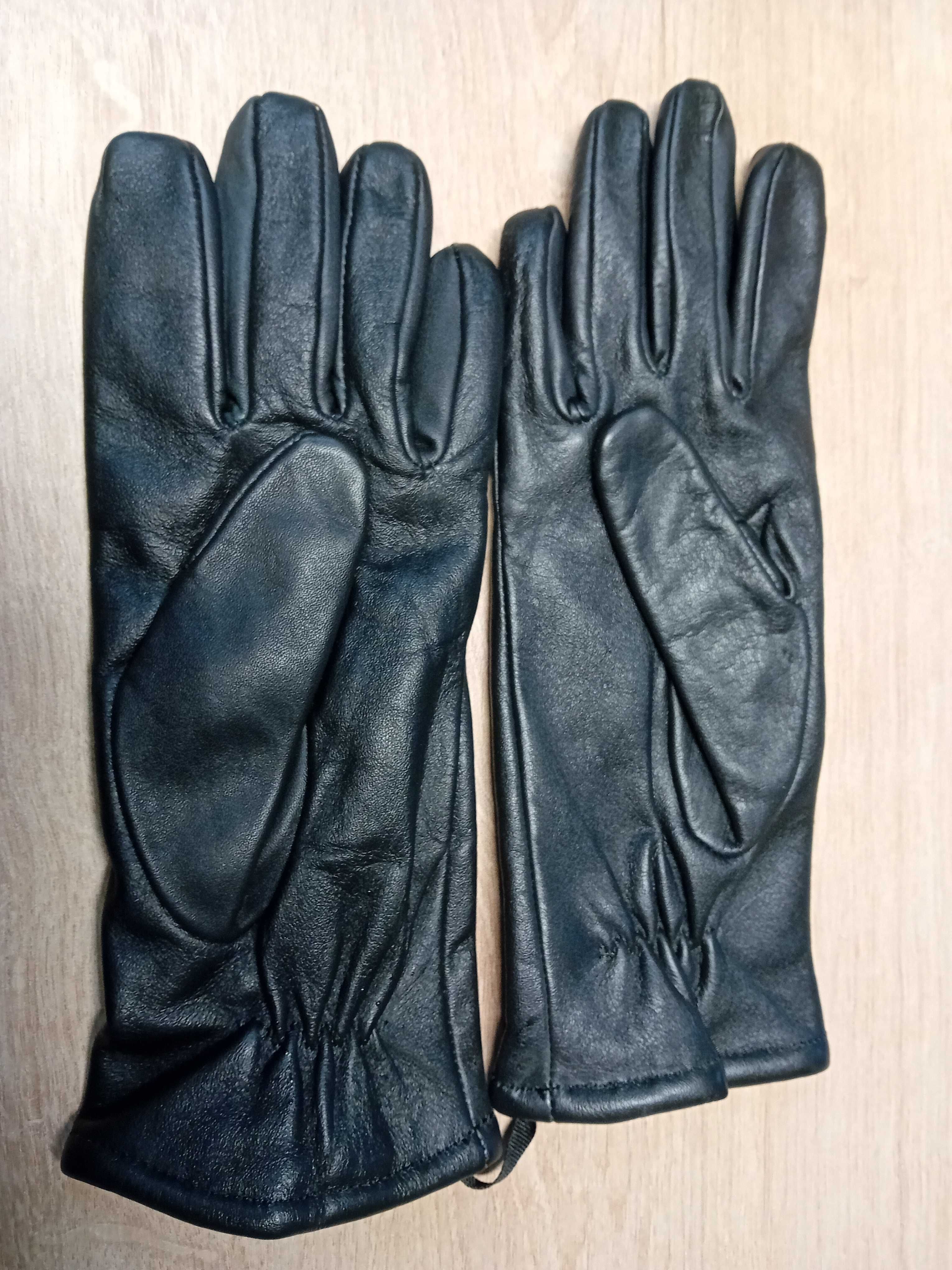 skórzane zimowe rękawiczki męskie rozmiar 23
