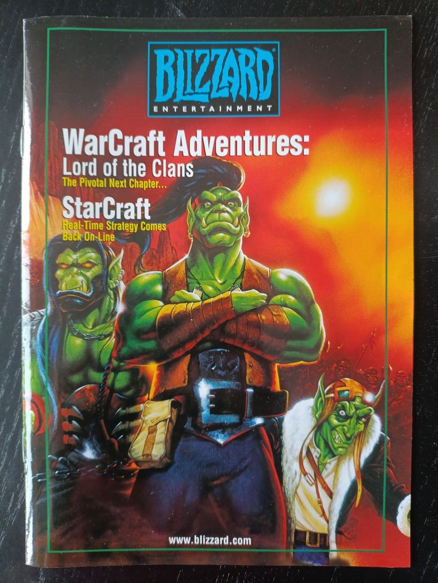 Folheto publicitário da Blizzard Entertainment