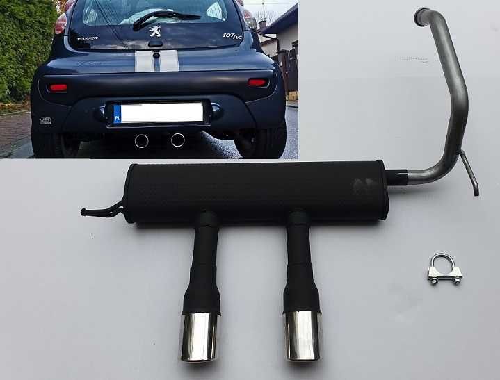 tłumik końcowy wydech TOYOTA AYGO CITROEN C1 PEUGEOT 107