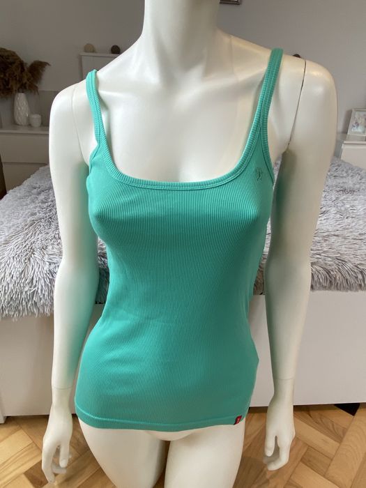 top zielony miętowy edc by Esprit na ramiączkach L
