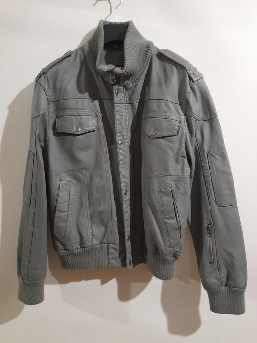 Фірмова чоловіча шкіряна куртка бомбер Segura Франція