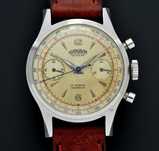 Zegarek vintage CORNAVIN Chronograf Venus 188 - Stal 35mm -Mechaniczny