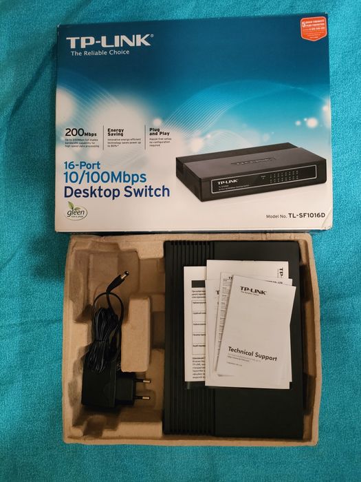 Коммутатор (свитч) TP-Link TL-SF1016D 16 портов, 10/100 Мбит