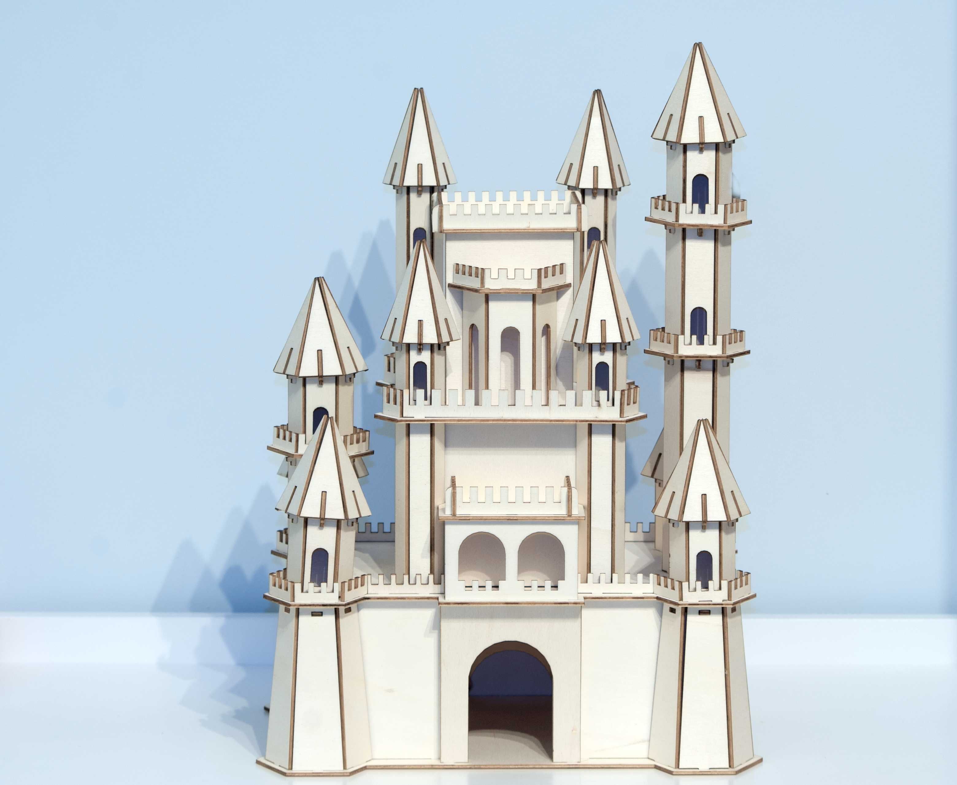 Zamek dla księżniczek Drewniane puzzle 3D Zabawki