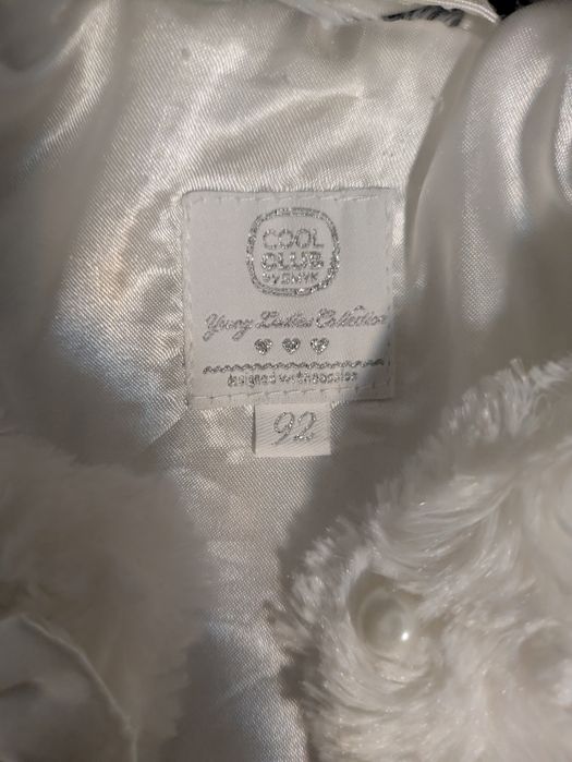 Eleganckie białe bolerko dla dziewczynki rozmiar 92 Cool Club Smyk