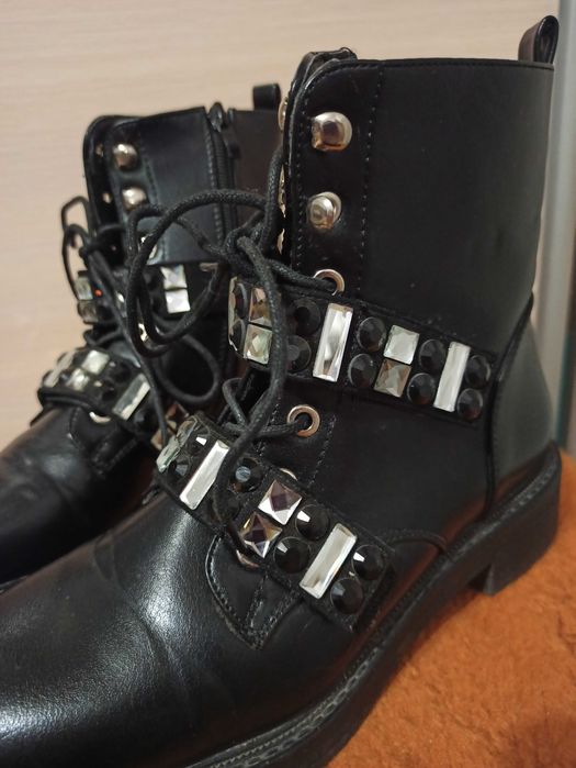 Шкіряні черевики,  осінні/ весняні  черевики/чобітки