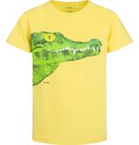 T-shirt Koszulka dziecięca chłopięca Bawełna 122 żółty Krokodyl  Endo