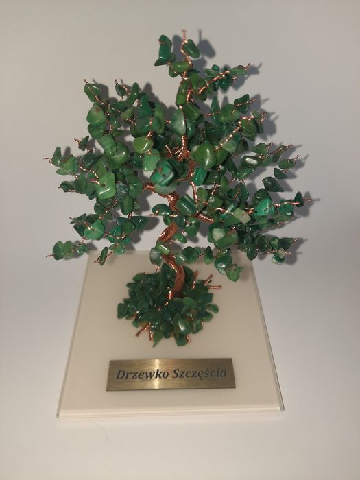 KAMEO Drzewko Jadeit afrykański 14cm (1704) - rękodzieło