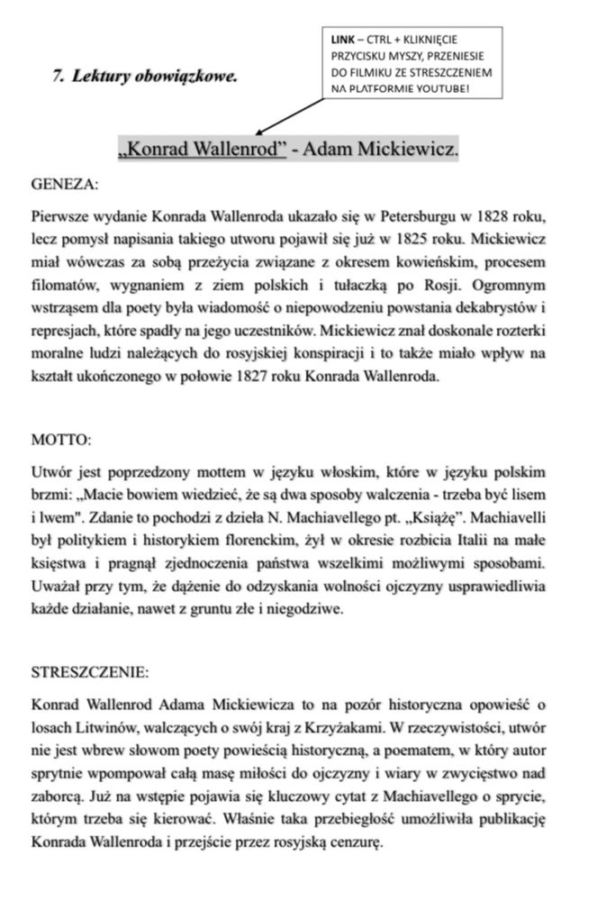 Notatki maturalne - j.polski