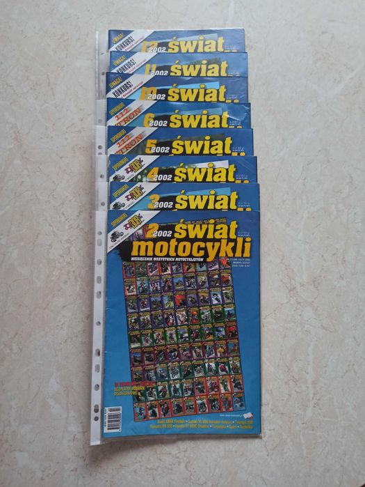 świat motocykli 2002 niekompletny rocznik plakaty