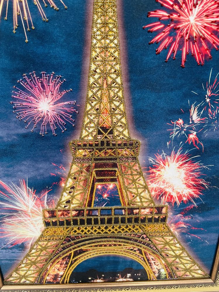 Картина з бісеру»Париж»