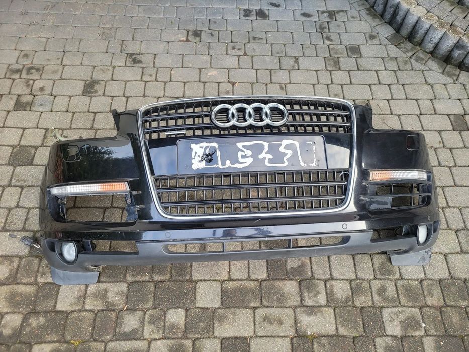 AUDI Q7 I 4L ZDERZAK PRZEDNI PRZÓD XENON PDC CZUJNIKI KOMPLETNY LZ9Y