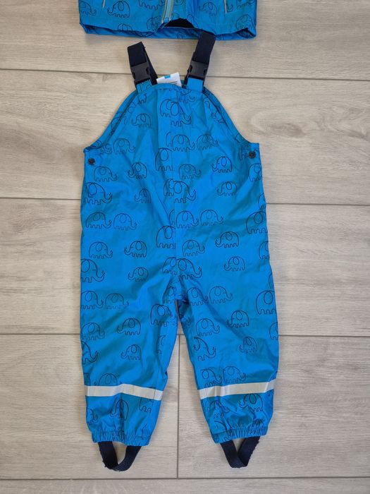 Kurtka spodnie przeciwdeszczowe ocieplane rozm. 80