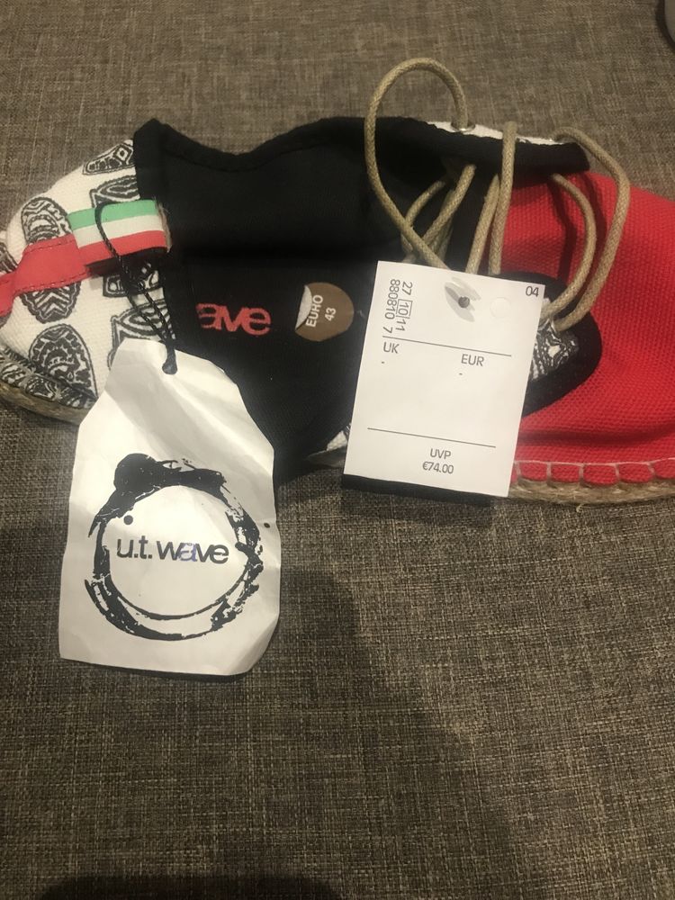 Продам кеды, мокасины , эспадрильи U.T.wave