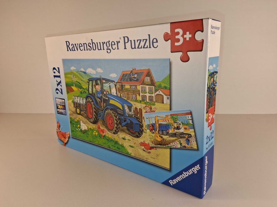 B078 Ravensburger Puzzle Traktor Budowa 2x12 Elementów