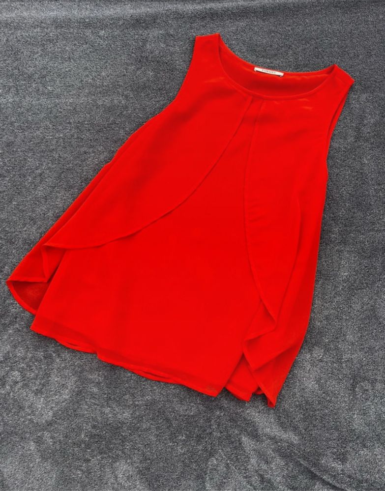 Camaieu r. S 36 koralowa bluzka bez rekawow tshirt