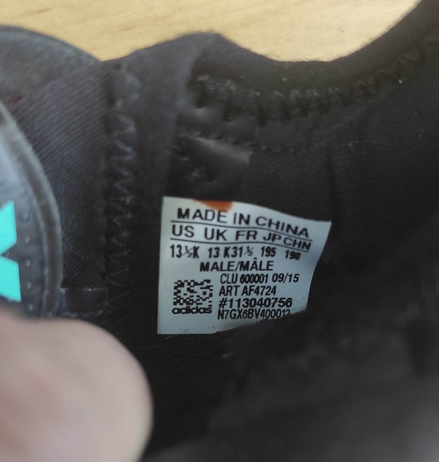 Оригінальні буци копочки Adidas 31.5р. 20см