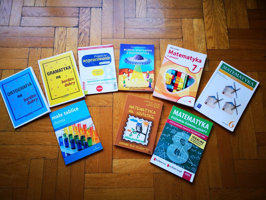 EGZAMIN, SPRAWDZIAN matematyka, język polski, chemia