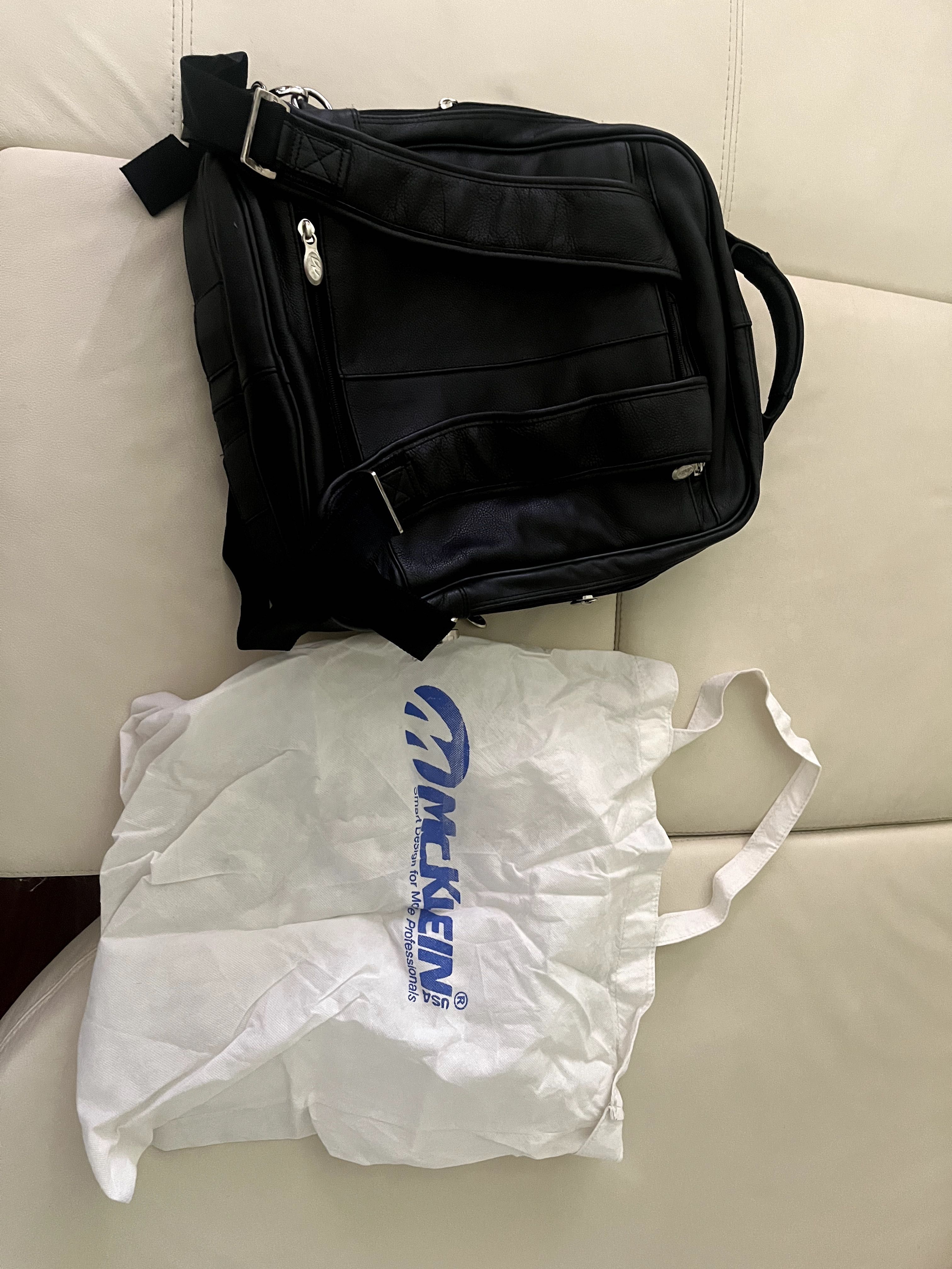McKlein Skórz. torba Wicker Park 17” z odcz. kółkami i 3-funkc. syst.