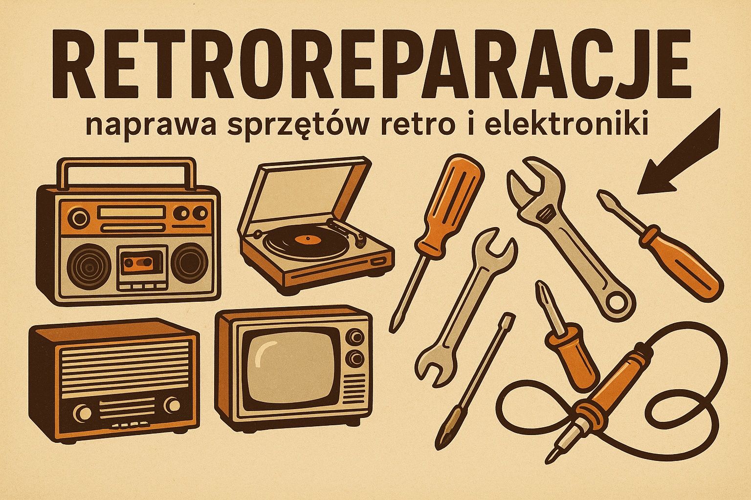 Serwis elektroniczny, naprawa sprzętów retro i nowoczesnych.
