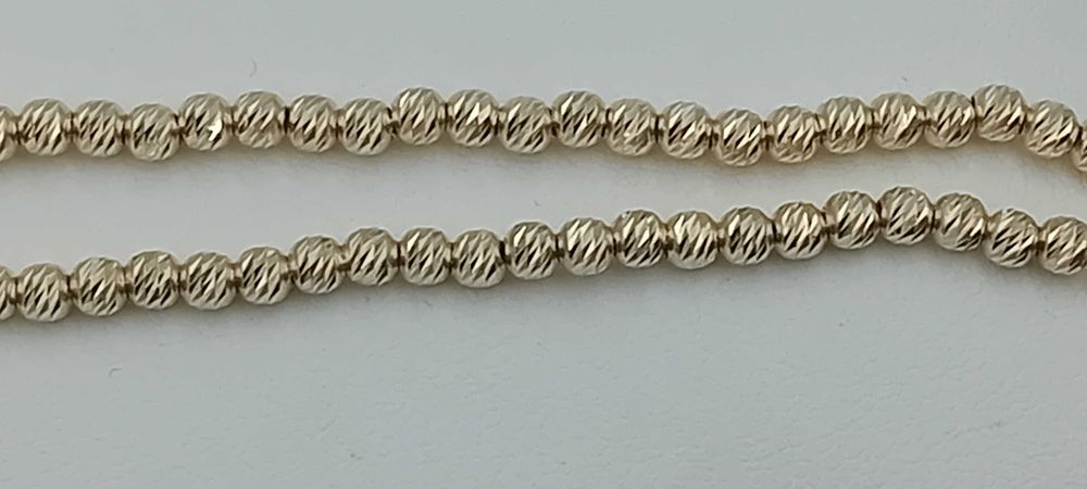 Złota bransoletka diamentowana 18 cm próba 585 NOWA Kulki/Fajne Okazje