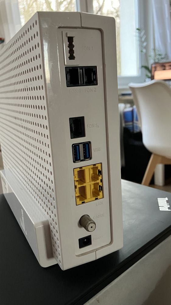 Router Fritz!Box 6591 Cable WiFi5, 4x Gigabit LAN, tel., coax. DVB-C