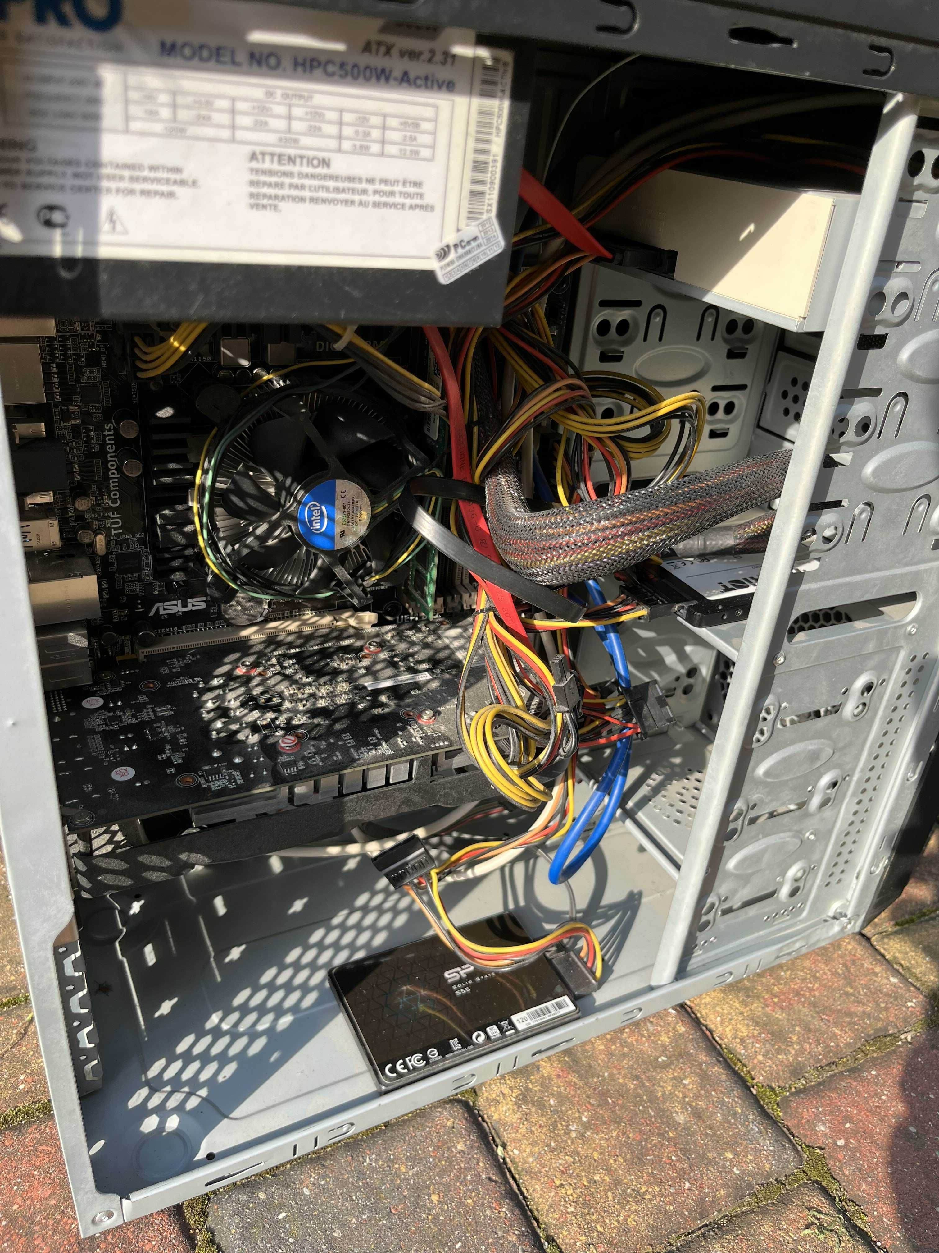Komputer + monitor – GTX 1050 Ti, i3, SSD 512 GB, windows 10