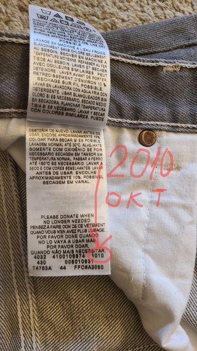 «LEVI’S 501™», винтаж 2010 г., новые