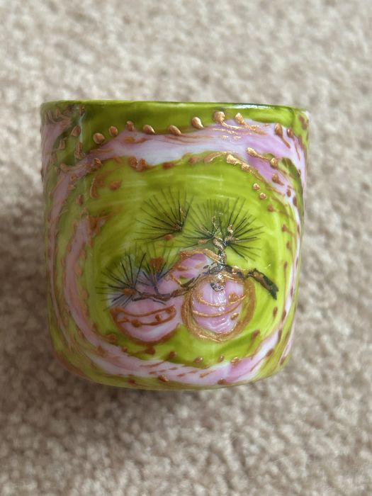 Filiżanka malutka ręcznie malowana