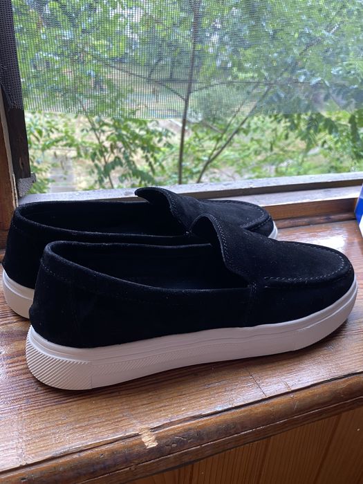 НОВІ ! чоловічі лофери, мокасини замшеві шкіряні туфлі 40 розмір