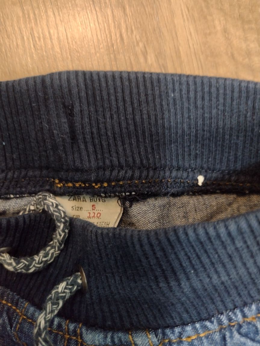 Spodnie jeans na gumce Zara 110