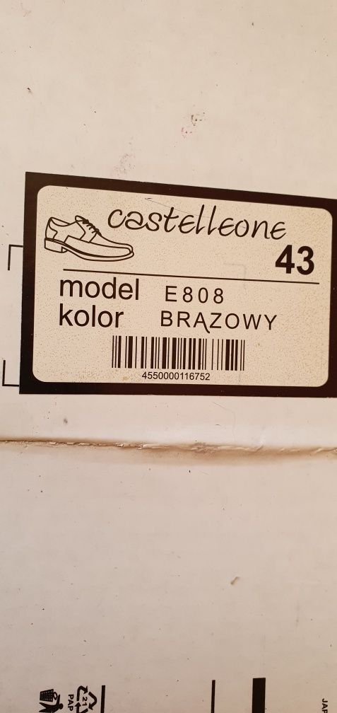 Eleganckie półbuty męskie brązowe ze skóry