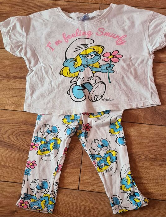 The Smurfs  Smerfy Zestaw Smerfetka tshirt koszulka legginsy 98/104 11