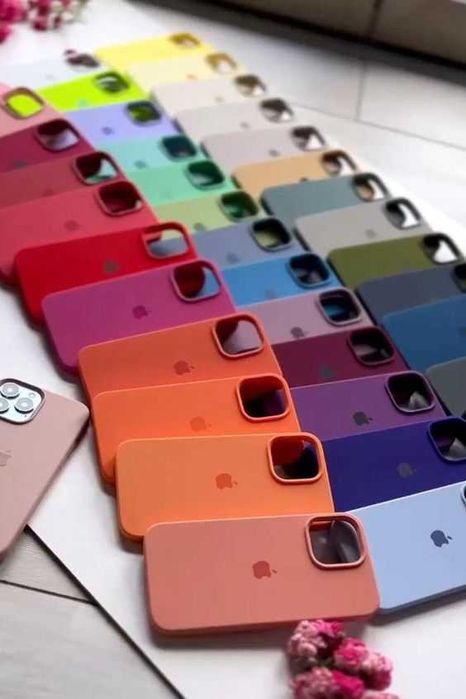 Чохол на айфон 15 про макс Silicone Case білий | Чехол для iphone
