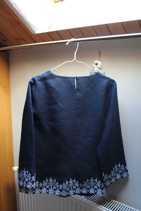 Вышиванка, блуза, рубашка, лен, льняная, р 50, новая