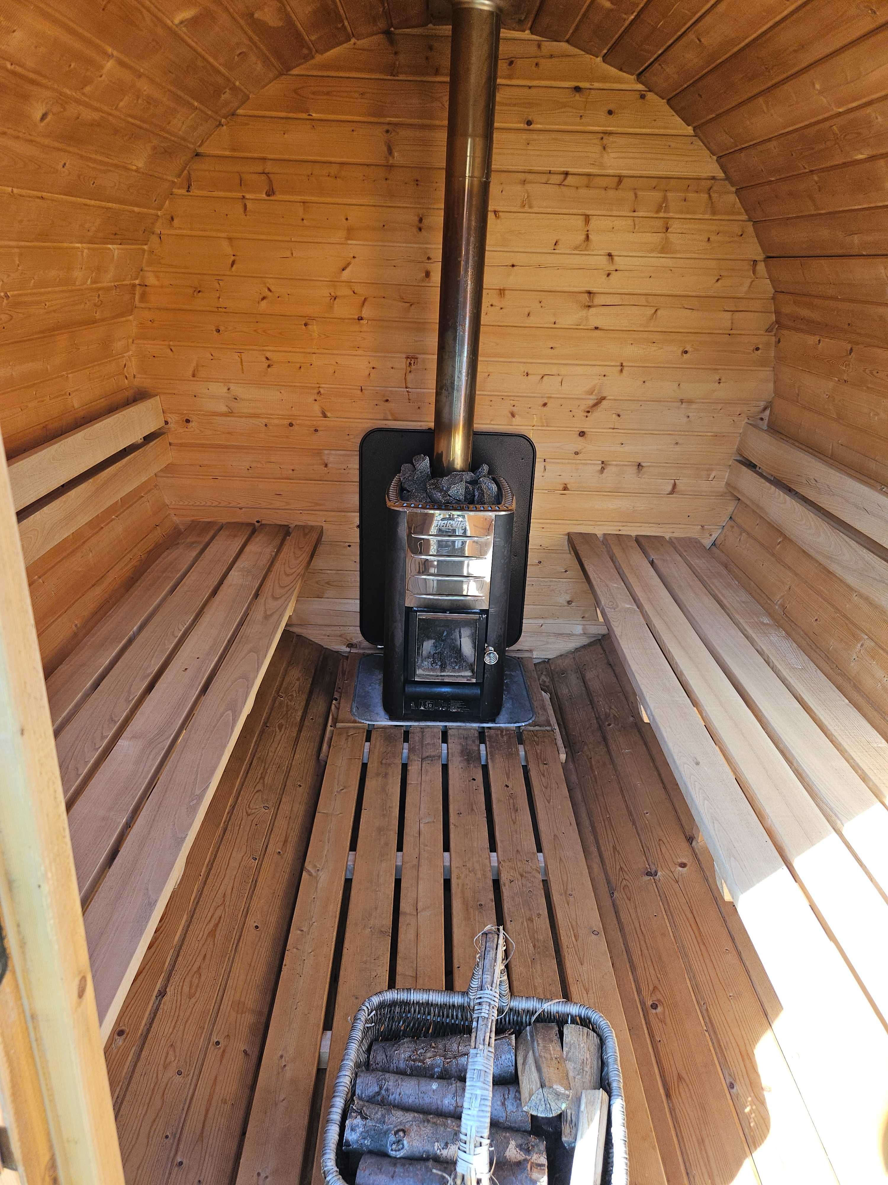 Sauna, balia, Domek całoroczny Rokitki - "Ania"  -  6 osobowy