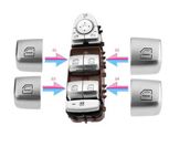 Кнопки стеклоподьемника Mercedes W205 W213 W253 X253 GLC