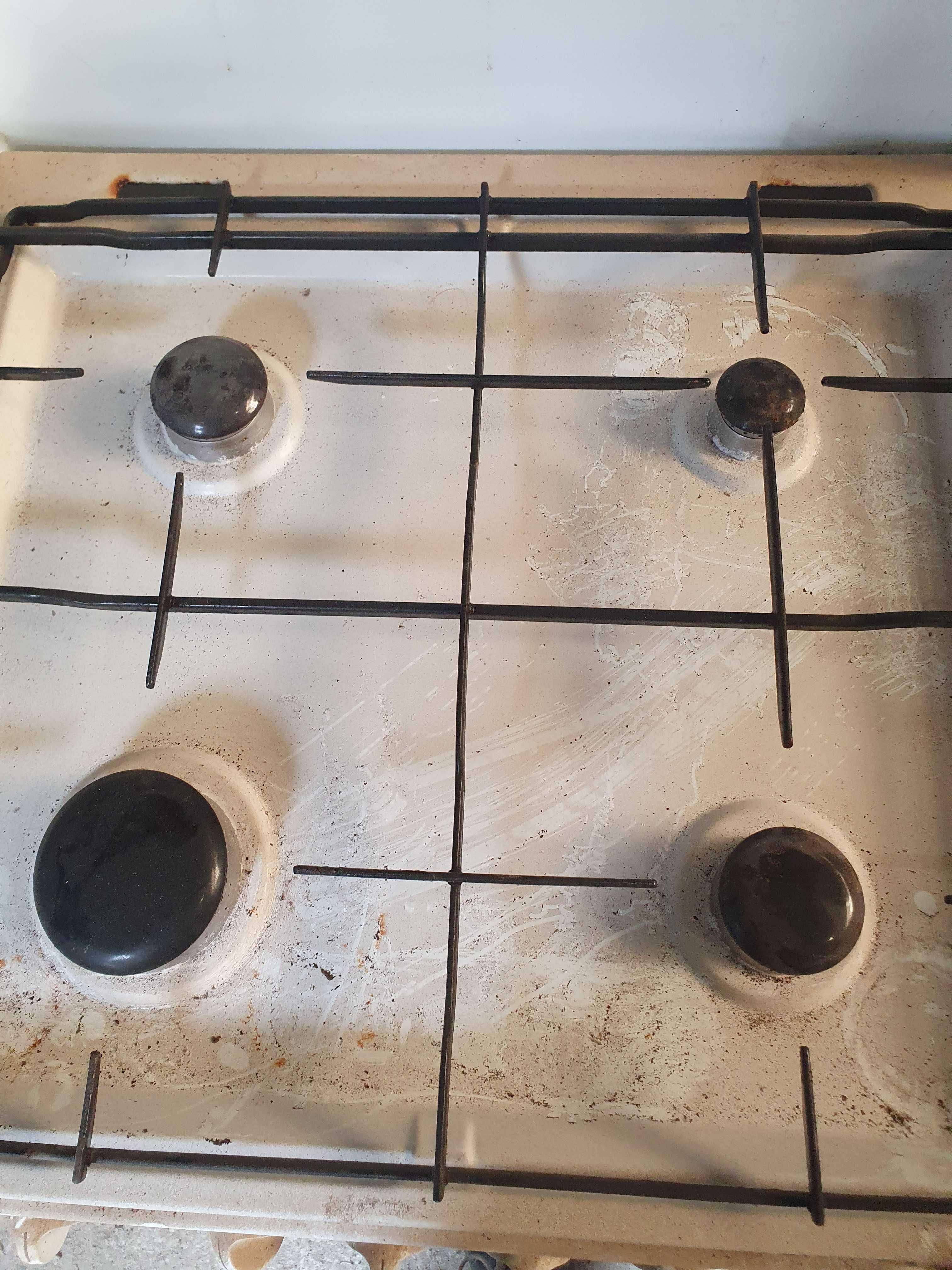 Conjunto de fogao de 4 bicos e forno