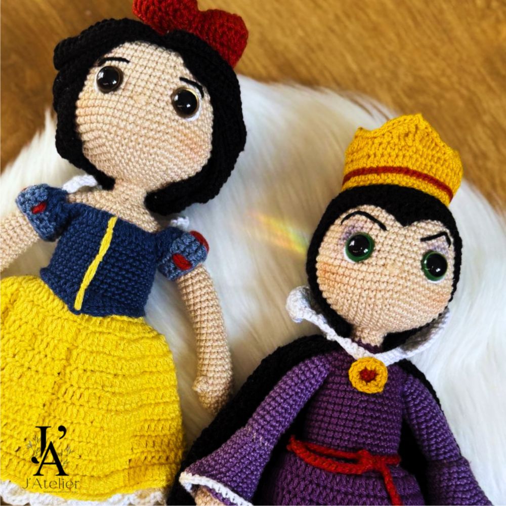 Boneca Rainha Ma em croche / amigurumi