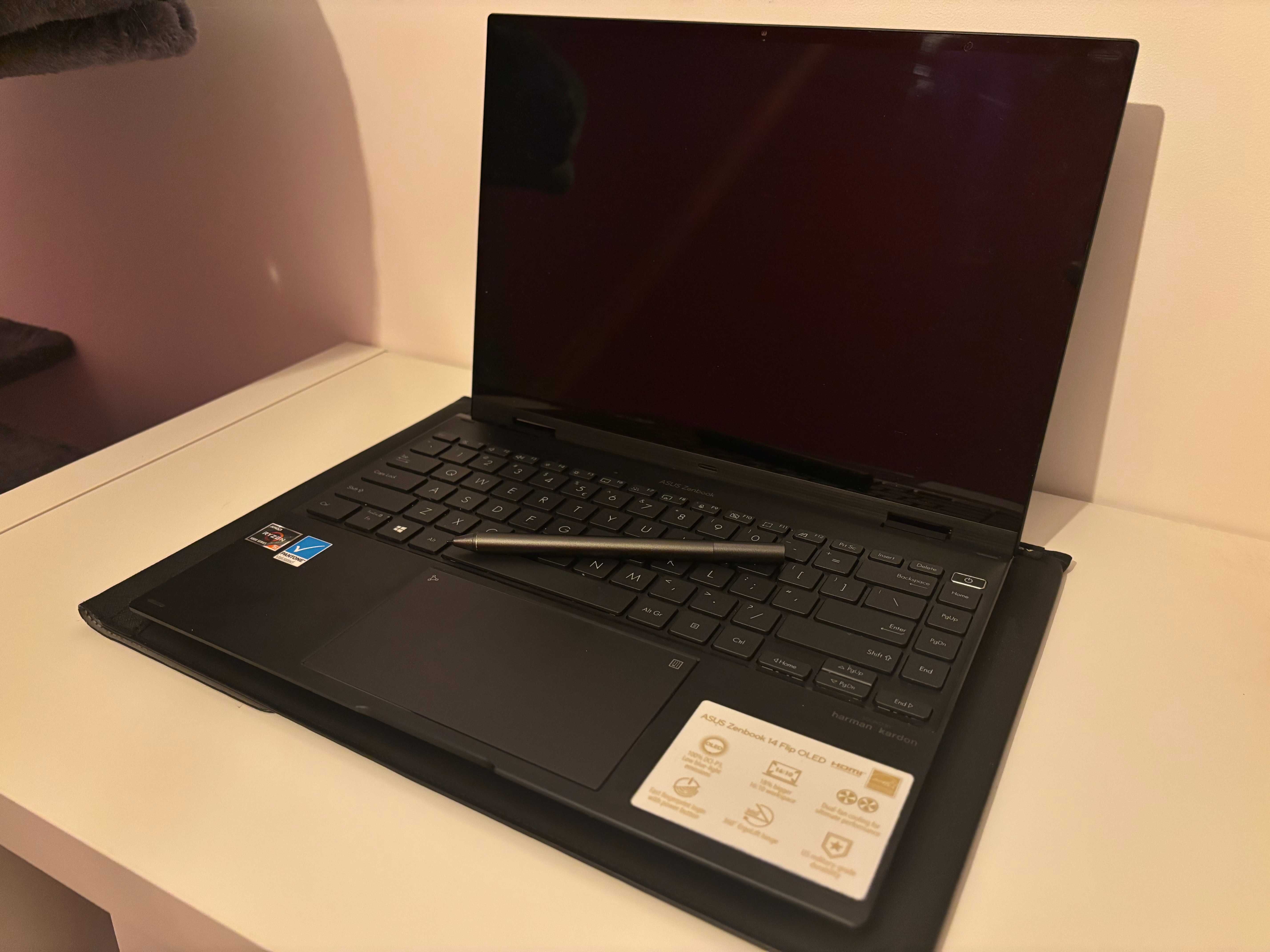 ASUS Zenbook 14 Flip 2w1 - OLED - Rysik - 16GB RAM - SSD 512GB