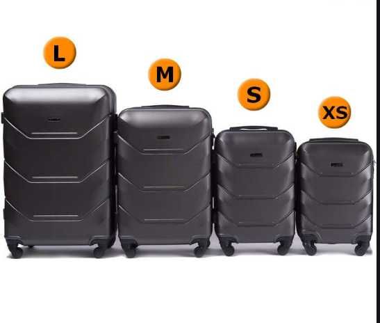 Валіза 4 прорезинові колеса L M S XS сумка ЧЕМОДАН WINGS 147 Польша