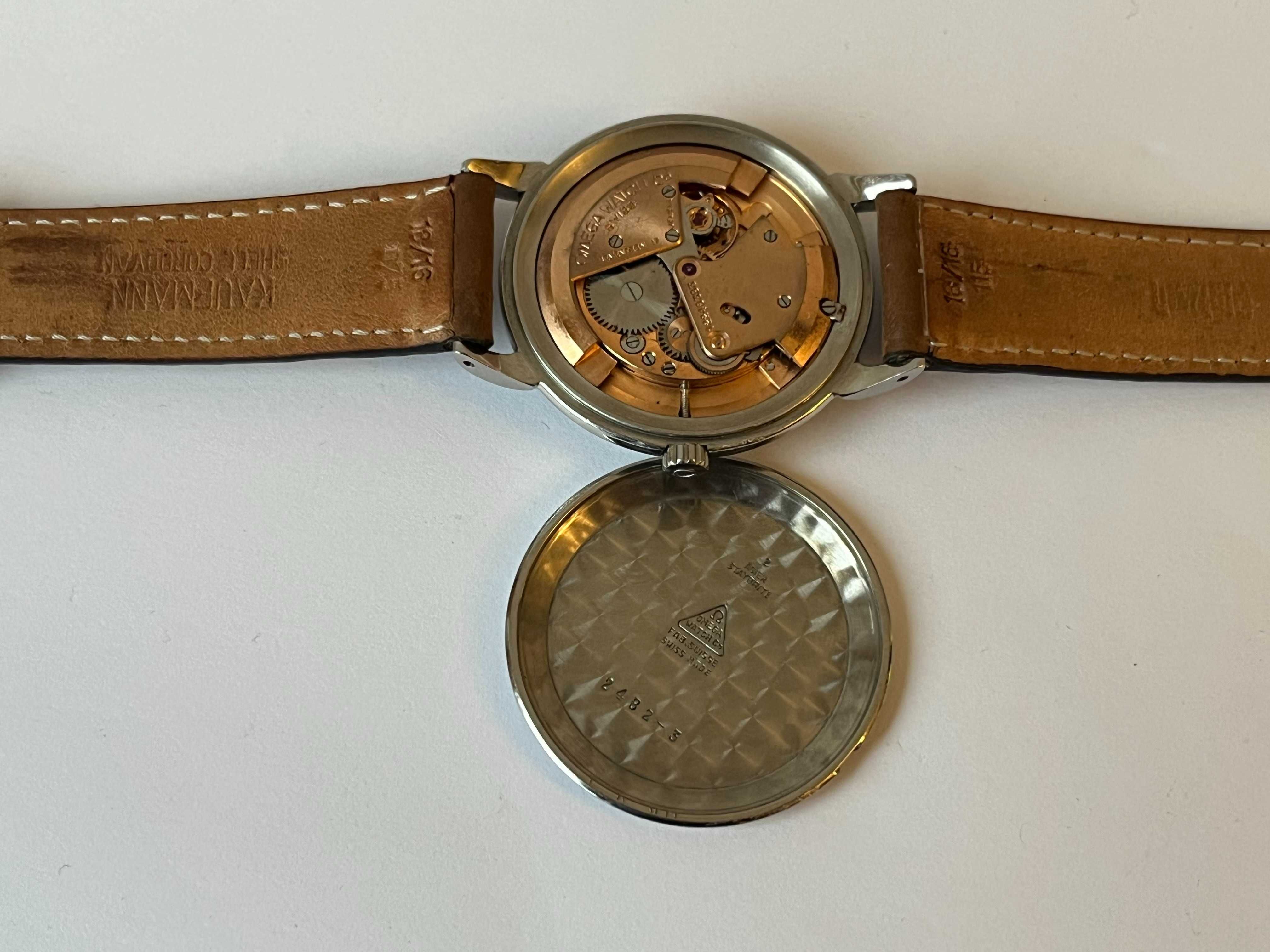 Omega jumbo 38mm w stali automat