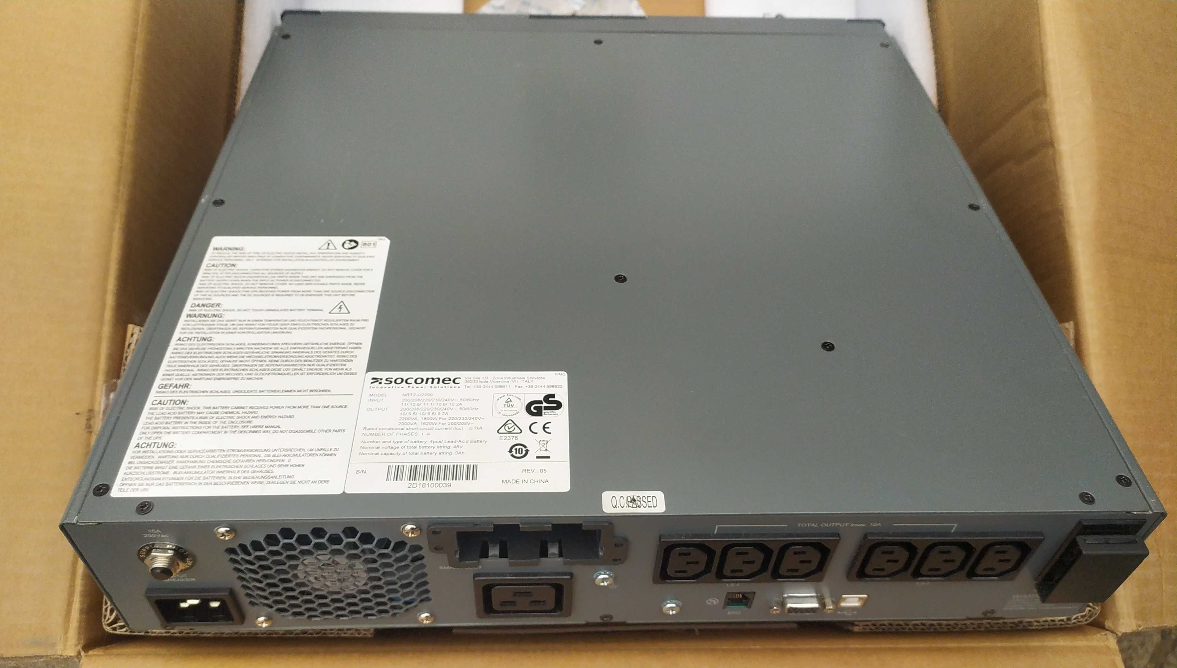 ИБП UPS инвертор Netys NRT2-U2200 Socomec як є (не вмикається)